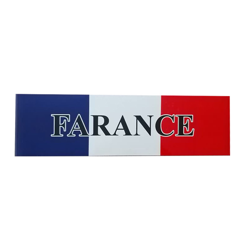 استیکر رکاب خودرو طرح پرچم فرانسه کد frnc23147 بسته دو عددی