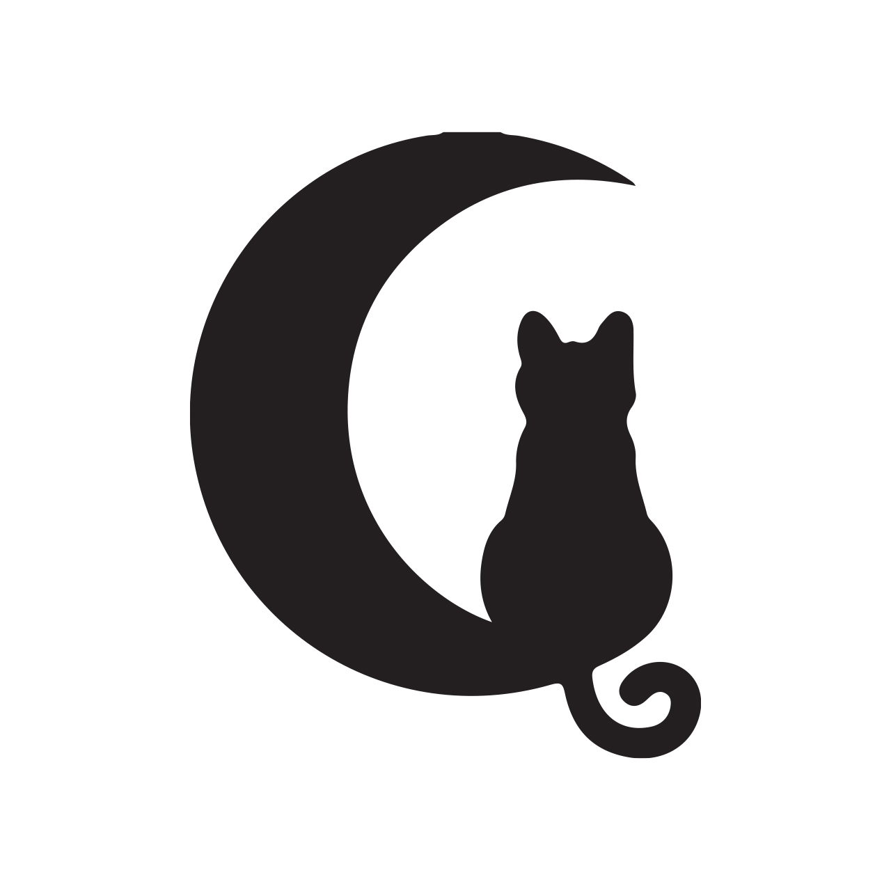 برچسب لپ تاپ طرح گربه سیاه کد 1519